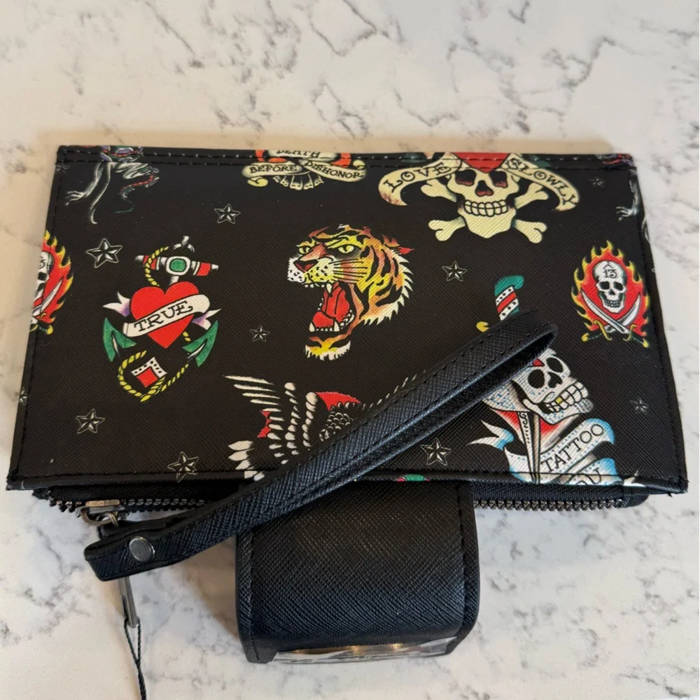 Ed Hardy Black Tattoo Design Wristlet - Picture 6 of 6